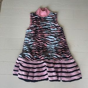 Kenzo x HM pink zebra dress